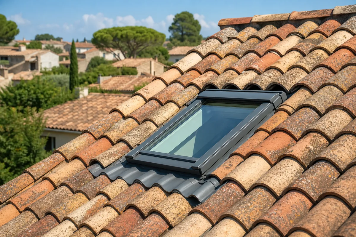 Installer une fenêtre de toit sur un toit varois